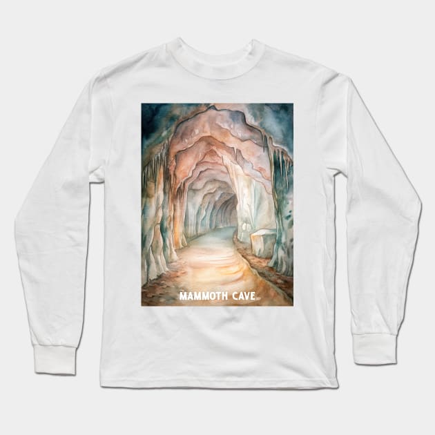 Mammoth Cave National Park Long Sleeve T-Shirt by Surrealcoin777